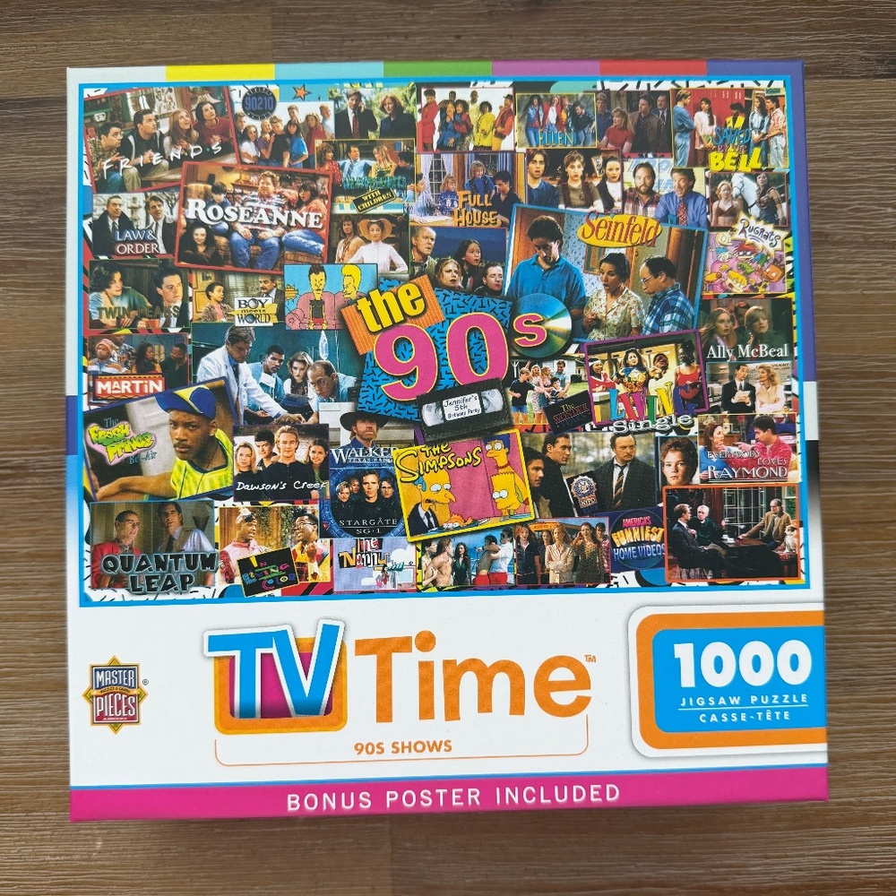 Master Pieces Jigsaw Puzzle - TV Time (90's Shows) - 1000 pcs